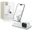 Tech-Protect QI15W-A47 MagSafe 3in1 indukcinis įkroviklis + USB-C laidas - baltas -- Cell phone chargers