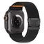 Tech-Protect nailoninis užsegimas, skirtas Apple Watch 44 / 45 / 46 / 49 mm - juodas -- Apple Watch 44