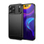 Anglies tekstūros TPU dėklas iPhone 17 Pro Max – juodas -- iPhone 17 Pro Max
