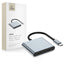 Tech-Protect HB08 4in1 USB-C + USB2.0 + 2 x HDMI 4K 60HZ adapteris - pilkas -- USB Adapters