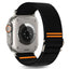 Tech-Protect nailoninis dirželis, skirtas Apple Watch 44 / 45 / 46 / 49 mm - juodas -- Apple Watch 44