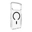 Puro Lite Mag TPU+PC dėklas, suderinamas su MagSafe, skirtas iPhone 17 Pro - Transparent with Black Ring