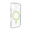 Puro Lite Mag TPU+PC dėklas, suderinamas su MagSafe, skirtas iPhone 17 - Transparent with Green Ring