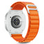 Tech-Protect nailono juostelinis dirželis, skirtas Samsung Galaxy Watch 40/44/46 mm – oranžinis -- Samsung Galaxy Watch 40