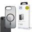 3mk Frosty MagCase, skirtas iPhone 16E – juodas