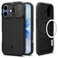 Spigen Optik Armor MagSafe dėklas iPhone 17 - juodas