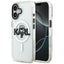 Karl Lagerfeld MagSafe dėklas iPhone 17 – skaidrus