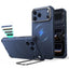 Dėklas ESR Cyber Tough Kickstand MagSafe iPhone 17 Pro Max / 18 Pro Max, mėlynas -- iPhone 17 Pro Max, iPhone 18 Pro Max