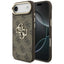Guess 4G Didelis 4G Klasikinis logotipo dėklas, skirtas iPhone Air - Brown and Gold