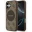Guess 4G Circle Classic Logo MagSafe dėklas iPhone 17 - rudas