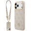 Guess 4G Strass Logo & Big Strap Metal Buttons MagSafe dėklas iPhone 17 Pro Max - rožinis -- iPhone 17 Pro Max