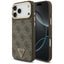 Guess 4G Triangle Logo MagSafe dėklas iPhone 17 Pro Max - Ruda ir Auksinė -- iPhone 17 Pro Max