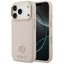 Guess Grained Strass Logo MagSafe dėklas, skirtas iPhone 17 Pro - rožinis