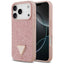 Guess Rhinestone Triangle Logo iPhone 17 Pro dėklas - rausvas -- iPhone 17 Pro