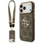 Guess 4G Big 4G Classic Logo Big Strap Metal Buttons dėklas iPhone 17 Pro Max - Ruda -- iPhone 17 Pro Max