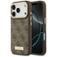 Guess 4G Logo Plate MagSafe dėklas iPhone 17 Pro - rudas -- iPhone 17 Pro