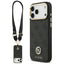 Guess 4G Srtass Logo & Big Strap Metal Buttons MagSafe dėklas iPhone 17 Pro Max - Juoda -- iPhone 17 Pro Max