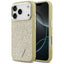 Guess Glitter Triangle Logo MagSafe dėklas iPhone 17 Pro - Auksinis -- iPhone 17 Pro