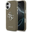 Guess Grained Big 4G Classic Logo iPhone 17 dėklas - Ruda -- iPhone 17