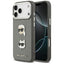 Karl Lagerfeld FW Grained Karl & Choupette Heads Pins & Logo iPhone 17 Pro Max dėklas - Pilka -- iPhone 17 Pro Max
