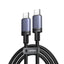 Ugreen USB-C į USB-C PD laidas 100W 5A 3m – Juodas -- Cell phone cables