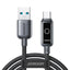 Joyroom Laidas S-A55 StarFlight 66W USB-A - USB-C 1.2m juodas