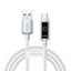 Joyroom Laidas S-A55 StarFlight 66W USB-A - USB-C 1.2m baltas