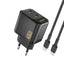 Dudao sieninis įkroviklis A28PCEU PD 45W GaN 2xUSB-C su USB-C laidu - juodas -- Cell phone chargers