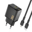 Dudao sieninis įkroviklis A26LEU PD 20W GaN USB-C su USB-C į Lightning laidu - juodas