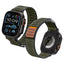 Spigen WBF0 dirželis, skirtas Apple Watch 44/45/46/49 mm – žalias