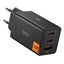 Spigen įkroviklis Essential EE673EU 3-port 2xUSB-C 1xUSB-A 67W - juodas