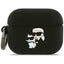 Karl Lagerfeld silikoninis dėklas AirPods Pro 3 – juodas
