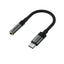 Acefast J12 USB-C į 3.5mm mini lizdą adapteris - juodas -- Audio Adapters