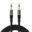 Acefast J10 AUX kabelis mini lizdas 3.5mm 1m - juodas -- Audio Cables