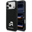 Karl Lagerfeld Rhinestones Karl&Choupette Pin dėklas iPhone 17 Pro Max - Juoda -- iPhone 17 Pro Max