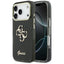 Guess IML 4G Script Metalinis dėklas, skirtas iPhone 17 Pro - black