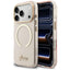 Guess IML Script Metal MagSafe Dėklas, skirtas iPhone 17 Pro Max - Pink