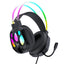 Wozinsky WSG-1118 Laidinės žaidimo ausginės su mikrofonu ir RGB foniniu šviesa - juoda -- Headphones