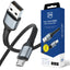 3mk Hyper Cable N-SERIES USB-A / MicroUSB 3m QC 3.0 5V/2A 10W - juodas -- Cell phone cables