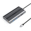 Orico XDR 12in1 USB-C stotis USB-A USB-C HDMI 4K VGA RJ45 Gigabit PD 100W SD ir microSD kortelės skaitytuvas - Pilka --...