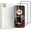 Tech-Protect Glass Fit+ 2 vnt. grūdintas stiklas Motorola Moto G67 / G77 - juodas -- Motorola Moto G67 / Motorola Moto G77