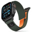 Tech-Protect Nylon Elite dirželis Apple Watch 44/45/46/49 mm - Žalias/Oranžinis -- Apple Watch 44/45/46/49mm