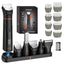 MAXGROOM JK-666 6 in 1 apjuostuvas barzai, plaukams, kūnui, nosiai ir ausims IPX6 - juodas -- Hair Clippers & Trimmers