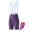 Rockbros YDDK017-1 TVI Moterų dviratinės šortai su petnešomis ir pamušalu S dydis - Violetinė -- Cycling Shorts & Bib Shorts