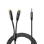 Orico AXRF garso kabelis mini jack 3.5 mm į 2x RCA moterišką 5 m - juodas -- Audio Cables