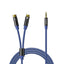 Orico AXRF garso kabelis mini jack 3.5 mm į 2x RCA moteriškus lizdus 2 m - mėlyna -- Audio Cables