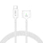 Tech-Protect MMC01 Ultraboost USB-C / USB-C MagSafe 3 140W 200cm Kabelis MacBook - Baltas -- MacBook
