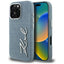 Karl Lagerfeld FW Jeans Signature Logo iPhone 16 Pro dėklas - Mėlyna -- iPhone 16 Pro