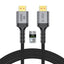 Tech-Protect UltraBoost HDMI 2.1 4K 120HZ / 8K 60HZ kabelis 200 cm - juodas -- Cell phone cables