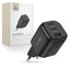 Tech-Protect NCA100W-GaN PD 3.2 100W / QC3.0 sieninis įkroviklis - juodas -- Cell phone chargers